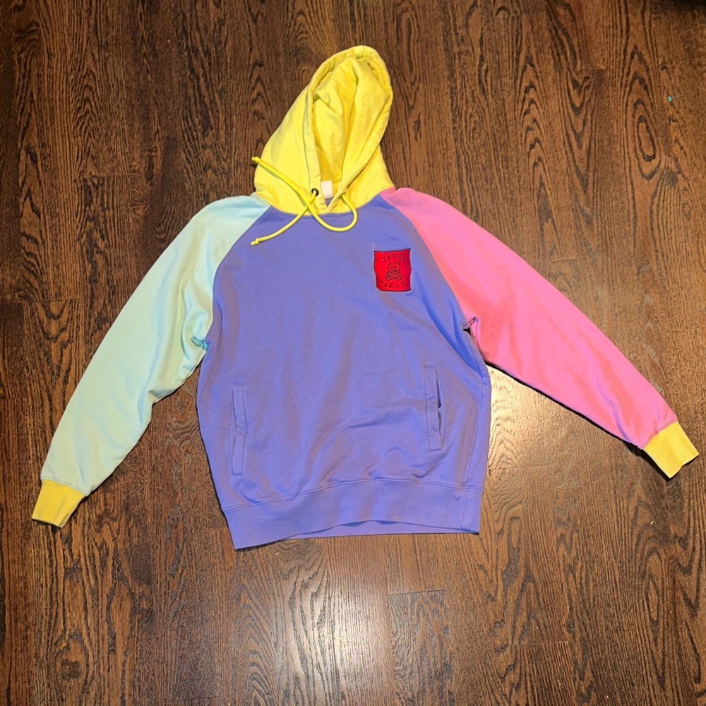 Teddy Fresh Yellow and Blue Hoodie